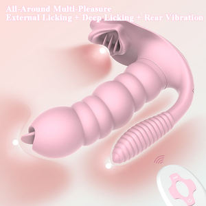 Vibratore Indossabile 3 in 1 con Plug Anale, Stimolatore Clitorideo in Silicone per Donne - Product Image 3
