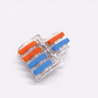Sundimo Fil électrique Compact Connecteurs à connexion rapide Levier Fil Écrou Connecteur Assortiment de bornes pour 28-12 AWG 2 en 4 sorties
