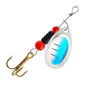 Leurre de pêche en métal rotatif pour la pêche au bar, lot de 10 leurres de fond, équipement de pêche - Product Image 1