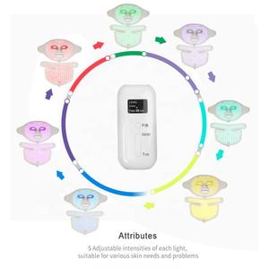 219 Uds <span class=keywords><strong>7</strong></span> longitudes de onda 390 630nm <span class=keywords><strong>Led</strong></span> terapia de luz roja mascarilla <span class=keywords><strong>Facial</strong></span> <span class=keywords><strong>7</strong></span> <span class=keywords><strong>colores</strong></span> silicona <span class=keywords><strong>LED</strong></span> mascarilla <span class=keywords><strong>facial</strong></span> para fisioterapia en el hogar - Product Image 2