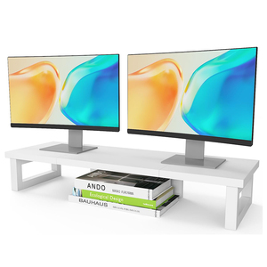 Đa-chức năng Máy tính để bàn lưu trữ giá gỗ + ironwork Màn hình độ cao đứng máy tính điều chỉnh chiều cao Tabletop lưu trữ đơn vị - Product Image 5