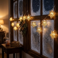 Guirlandes lumineuses LED de Noël, lanternes suspendues blanc chaud IP44 3m, décoratives pour fêtes et maison