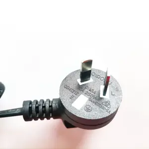 Kabel daya ac, kabel daya 3 core transparan eu 2 pin