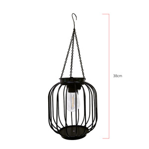 Lámpara Colgante Solar de Hierro Forjado Han Sixin, Impermeable para Exteriores, Estilo Europeo, para Jardín, Villa o Patio - Product Image 3