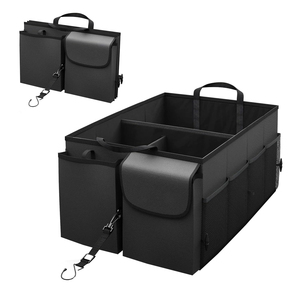 Organizador de Almacenamiento Plegable para Auto, <span class=keywords><strong>Bolsa</strong></span> Organizadora Multicompartimentos para Camioneta y Accesorios de Auto con Correas Ajustables - Product Image 1
