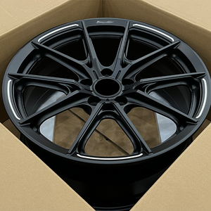 Rines Forjados en Negro Satinado con Diseño en Y, Rines de 19 Pulgadas 5x120, Rines de Aleación de Aluminio Escalonados - Product Image 3