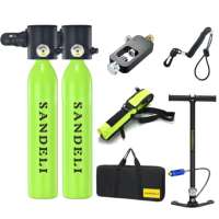 Vanne de sécurité pour bouteille d'oxygène de plongée professionnelle 0,5 L, construction en aluminium, design portable pour haute pression – Ventes directes usine