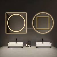 Miroir Intelligent de Maquillage pour Salon, Design Minimaliste Moderne, Éclairé et Anti-buée, à Écran Tactile, Idéal pour Hôtels (Vente en Gros)