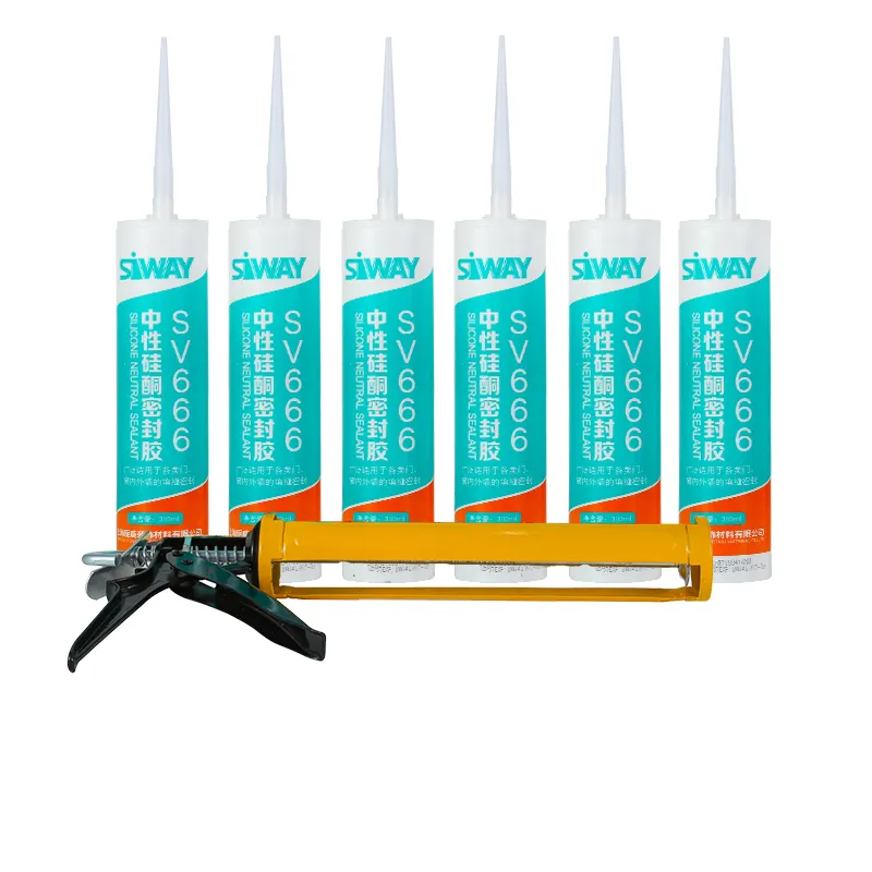 No smell easy to use one component neutral curing low modulus and good adhesion sealant for aluminum alloy