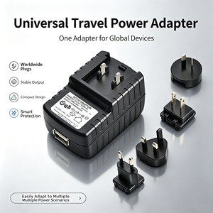 Fuente de Alimentación <span class=keywords><strong>Micro</strong></span> <span class=keywords><strong>USB</strong></span> 24V 1A con Adaptador de Enchufe Intercambiable para Altavoz Bluetooth, Reloj Inteligente, Tira LED, Adaptador de Corriente para Montaje en Pared - Product Image 1