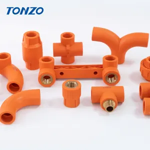 TONZO PPR Factory PPR raccordo per tubi OEM valvola in plastica di alta qualità tutti i tipi di raccordi per tubi PPR gomito