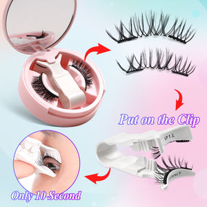 Harga Pabrik Bulu Mata Palsu Magnetik Kuantum 3D Alami dengan Aplikator USA Bulu Mata Serat Magnetik Palsu - Product Image 2