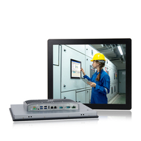 Personnalisé 4G RAM 128G SSD 17 "J1900 Panneau industriel à écran tactile sans ventilateur Pc Ip65 Étanche TPM2.0 Ordinateurs automatiques