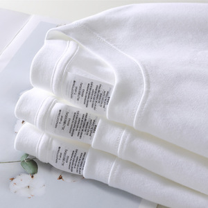 Unisex 100% cotone girocollo t-shirt tinta unita regolare vestibilità allentata 230 grammo tessuto a maglia stampa Logo personalizzata - Product Image 3