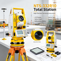 Trépied AI Hot SOUTH NTS-332R10 pour station totale, instrument de topographie à prisme léger, compatible avec câble de données DTM-352