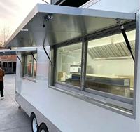 Nouvelle remorque de restauration rapide multifonctionnelle avec cadre en acier inoxydable, prix réduit, pour snacks, barbecues et boissons, avec certification CE
