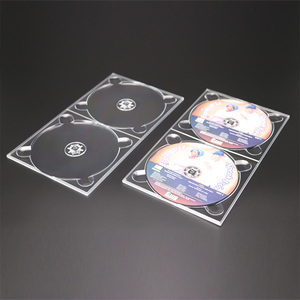 SUNSHING High Quality Blank Media Trays Single Dual DVD Digi Tray Slim Clear CD Digitray for CD/DVD/Blu ray <b>Disc</b> Case - Product Image 3