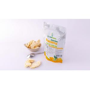 Tranches d'ananas entières biologiques séchées par lyophilisation, jaune clair, en vrac, certifiées ISO, qualité supérieure, naturelles, sucrées et acidulées, collation - Product Image 1