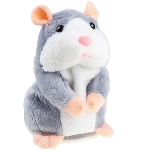 Juguete de peluche de hámster parlante, repite <span class=keywords><strong>lo</strong></span> que dices, juguetes de peluche divertidos, juguetes interactivos de peluche con registro parlante para niños, Aprendizaje Temprano - Product Image 4
