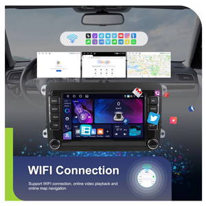 Radio de Coche Android Podofo de 7 Pulgadas, 4+64 GB, Estéreo, Conexión Inalámbrica Carplay/Android Auto, GPS/DSP/Wifi/FM/RDS para VW/Polo/Golf/Seat/Skoda/Passat - Product Image 4