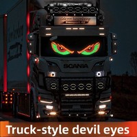 Lumière décorative transfrontalière dynamique à effet œil de démon, améliorée, pour vitre arrière de camion, avec écran LED D001 OLIVER