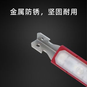 Lampe LED pour piquet de sol, éclairage de nuit pour tente de camping, lumière d'avertissement, piquet de fixation coupe-vent pour bâche, couleur argent, DC 36V - Product Image 5