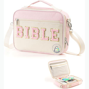 Muestra gratis de moda Iglesia Bolsa Biblia Organizador Estuche de transporte Biblia Funda con logotipo Iglesia Diseños - Product Image 2