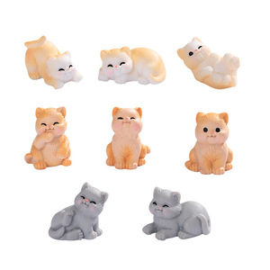 Figuras de Gatos en Miniatura de Resina, Decoración de Interiores, Juego de Adornos de Escritorio - Product Image 5