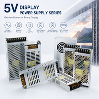 Alimentation LED WHOOSH 5V 40A 200W avec affichage, Driver AC/DC à découpage pour module d'écran LED mince et mur vidéo 200-240V