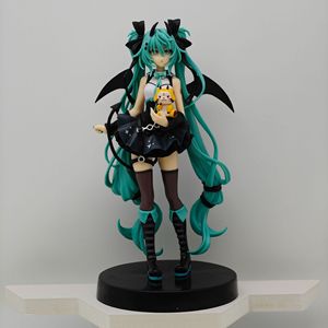 Statuetta in PVC della Serie Anime Girl Miku Little Devil con Rascal the Raccoon, Angelo Oscuro, Ornamento da Scrivania - Product Image 1