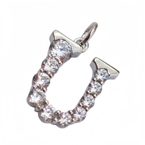 Collier Pendentif Lettre Classique en Argent 925 et Zircon UM Jewelry pour Femmes et Enfants - Cadeaux d'Anniversaire, de Mariage, de Fête - Product Image 5