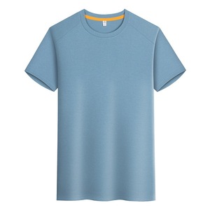เสื้อยืดคอกลมทรงสปอร์ตแบบยูนิเซ็กซ์ขายส่ง ผ้าถักทรงปกติ 100% โพลีเอสเตอร์ แห้งเร็ว ระบายอากาศได้ดี  รับสกรีนโลโก้ ดีไซน์เรียบง่าย - Product Image 3