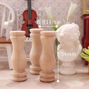 Miniatura 1:6 puntos <span class=keywords><strong>pilar</strong></span> de madera modelo Mini juguete comida juego accesorio Forbjd casa de muñecas escena de la vida - Product Image 2