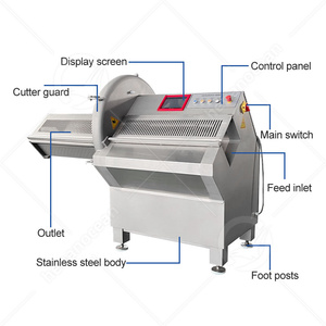 OCEAN Machine de découpe de tranches de fromage industrielle Trancheuse de poulet cru à viande congelée automatique commerciale Vente de machine - Product Image 2