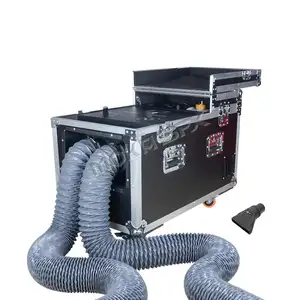 Sahne özel 3000W çift kafa su bazlı sis makinesi düşük sis makinesi duman memesi sahne aydınlatma