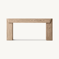 Table console BRIONI de luxe haut de gamme Placages de chêne européens uniques Meubles de salon Tables consoles élégantes haut de gamme