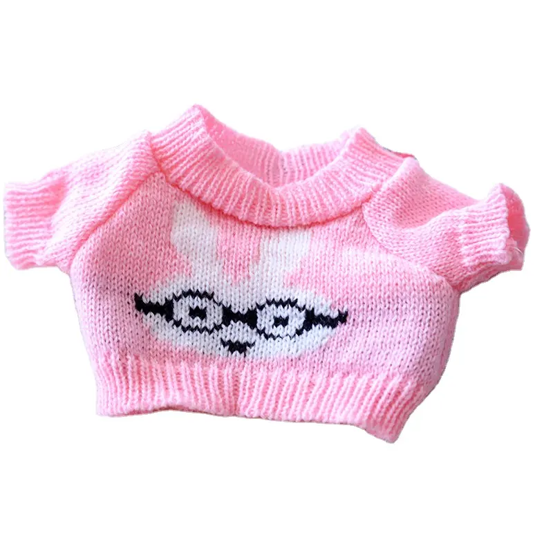 multi-color Sublimation Supplies crochet sweater Teddy Bear's outfit customized logo and color stuffed animal clothing