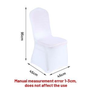 Housse de chaise blanche 2024, polyester et élasthanne, élastique, pour banquet, événement, mariage - Product Image 2