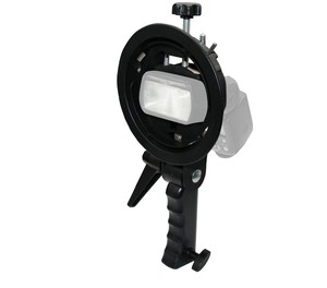 Kaliou e051 Bowens núi s-loại khung Chuck thuận tiện Flash Bracket với xử lý <span class=keywords><strong>Grip</strong></span> cho máy ảnh Photo Studio - Product Image 5