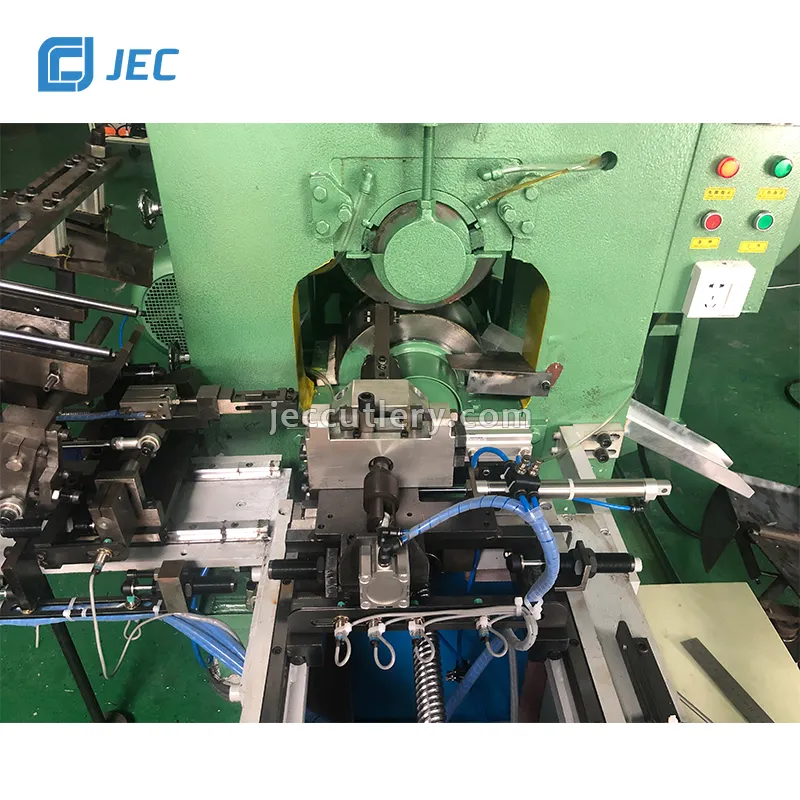 JEC otomatik paslanmaz çelik sofra takımı kaşık çatal bıçak üretim üretim makinesi çatal bıçak takımı için