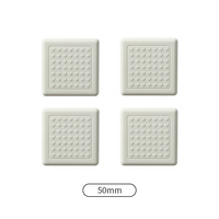Coussinets de protection pour meubles, antidérapants, résistants à l'usure, en feutre PVC, carrés, modernes, simples, pour pieds de chaise, marque GQK