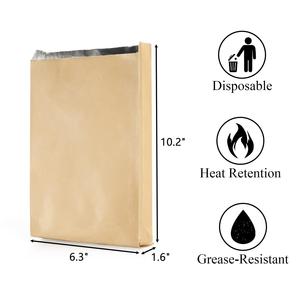 Sacs en papier kraft colorés imprimés sur mesure de qualité alimentaire pour les repas à emporter et la restauration rapide - Product Image 2