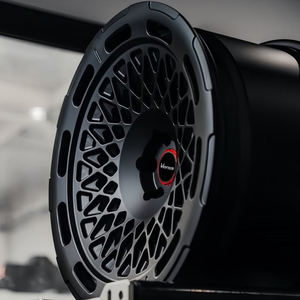 عجلات فيوروك المطروقة متعددة الأذرع بلون أسود لامع مقاس 17 و18 و19 و20 و21 و22 بوصة للسيارات الوعرة وبينتلي وبورش - Product Image 4