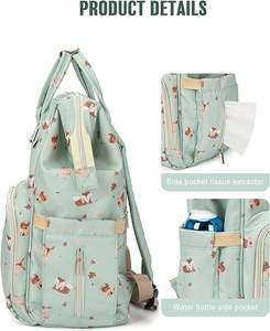 Échantillon gratuit de sacs de voyage multifonctionnels pour les mères allaitantes, quatre pièces d'un ensemble de sacs à langer de haute qualité - Product Image 3