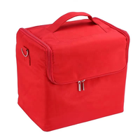 Étui à maquillage de luxe personnalisé, sac à outils professionnel portable pour les artistes en maquillage et en manucure, sac à cosmétiques portable avec plateau.