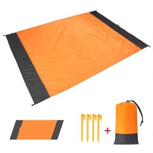 <b>Blanket</b> Sand Proof Oversized Beach Portable <b>Picnic</b> for Travel Camping Hiking Family Water Resistant Mat Nylon 210T - Product Image 4