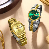 Montre à quartz pour femme NIBOSI 2725, bracelet en acier inoxydable, affichage du jour et de la date, aiguilles lumineuses, montre-bracelet classique pour femme