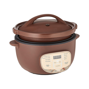 Mijoteuse électrique en argile violette 2L 3L Pot intérieur en céramique faïence trempée pour usage domestique voiture fer manuel hôtel extérieur - Product Image 1