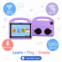 Tableta Infantil de 10.1 Pulgadas, Tableta para Niños con Wifi, Nuevo Diseño, IPS 1280*800, 64 GB, Tableta Educativa Android para Niños