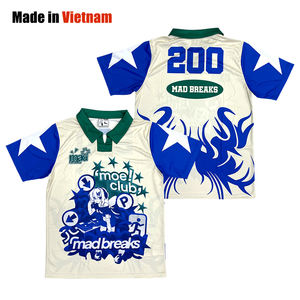 Personalizado Retro secado rápido sublimación alta calidad cómodo transpirable 100% poliéster fútbol Jersey uniforme - Product Image 1